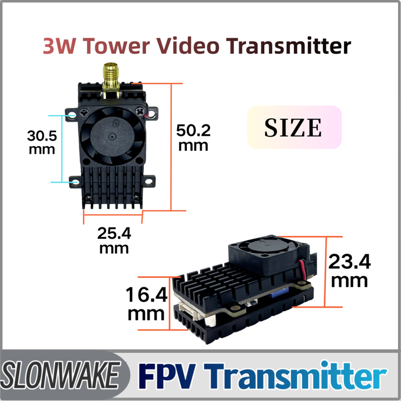 Drone Transmitter - SLONWAKE 5,8G 3000 МВт Модуль передачи