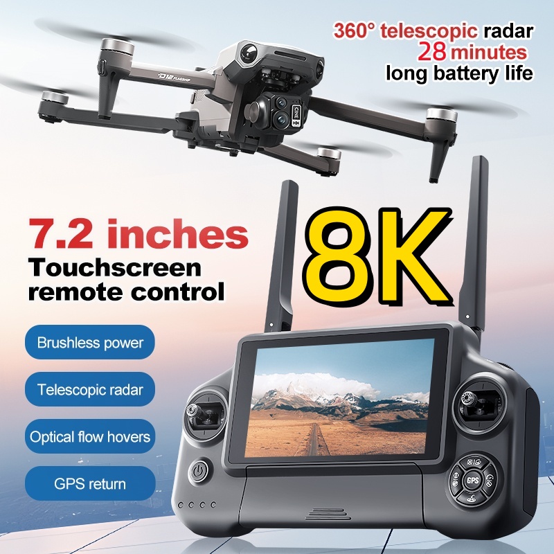 Квадрокоптер 8K с 3-осевым под – обзор и цена Drone Gimbal