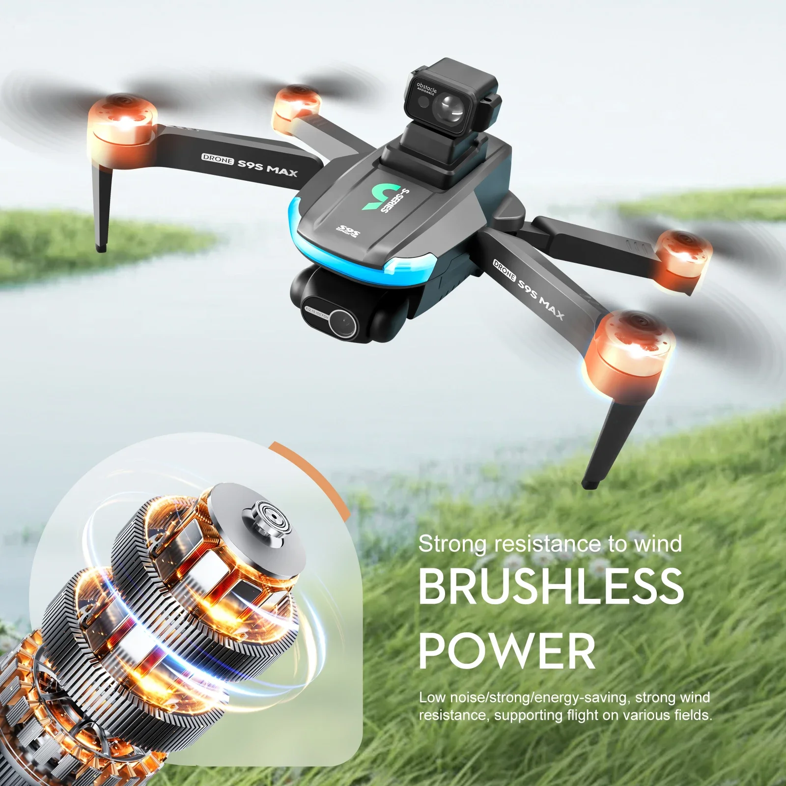 НОВЫЙ S9S MAX MINI Drone 4K 2- – обзор и цена Drone Gimbal